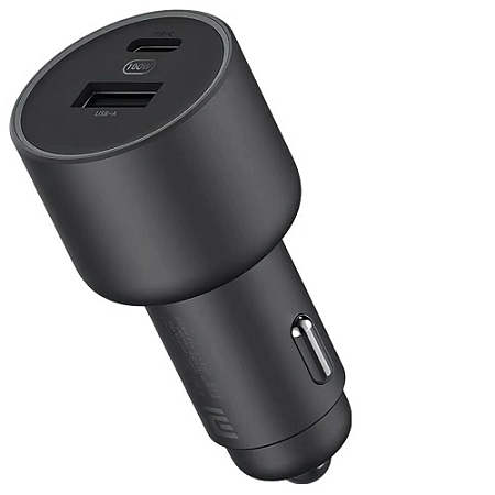 АЗУ Xiaomi Car Charger 1A1C 100W + кабель Type-C - Type-C (CC07ZM) Black (версия с кабелем в комплекте) 