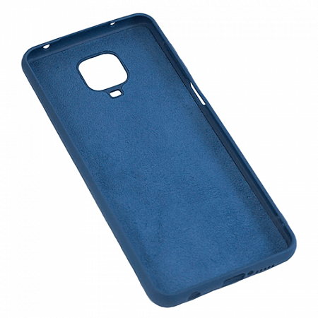 Накладка Silicone Case для Redmi Note 9S/Note 9 Pro (Темно-синий)