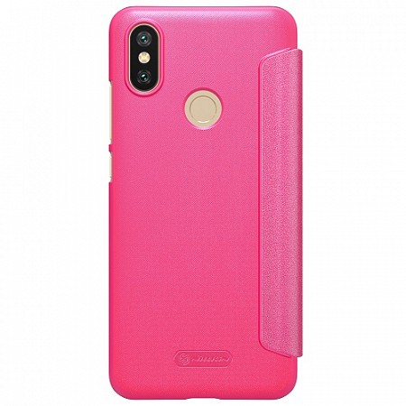 Книжка Nillkin Sparkle Redmi Note 5/Note 5 Pro Pink(с окном)