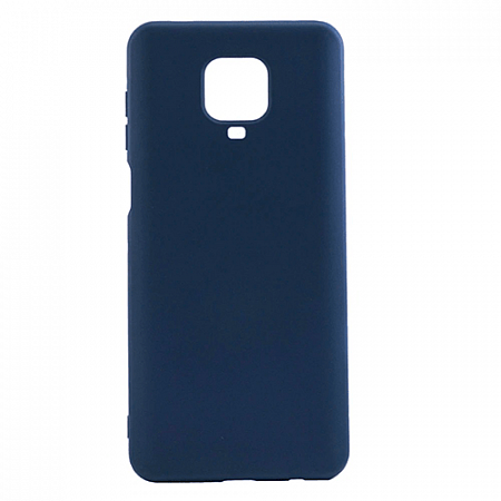 Накладка Silicone Case для Redmi Note 9 (Темно-синий)
